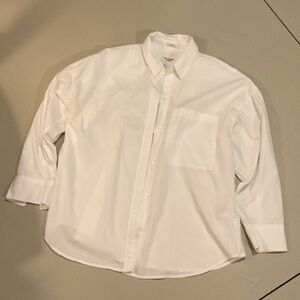 Abercrombie & Fitch Oversized White Button Down